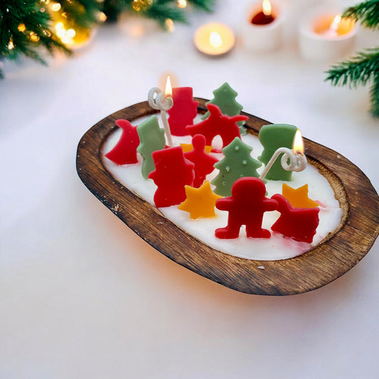 elixiirss Christmas Candles - Miniature Collection of Christmas
